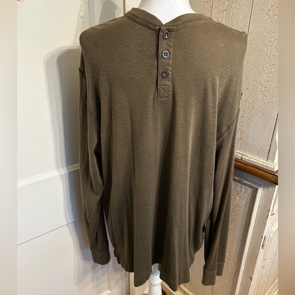 Men’s Harley-Davidson Green Long Sleeve Henley - Picture 1 of 13